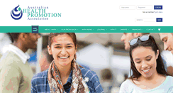 Desktop Screenshot of healthpromotion.org.au