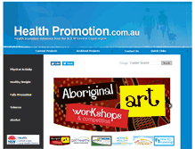Tablet Screenshot of healthpromotion.com.au